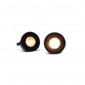 Mini Spot Led Downlight 1w circular empotrar Negro - 2