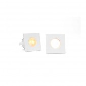 Mini Spot Led Downlight 1w cuadrado empotrar Blanco - 2