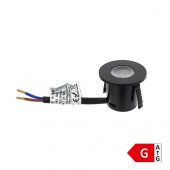 Mini Spot Led Downlight 1w circular empotrar Negro - 3