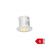 Mini Spot Led 1w downlight circular empotrar blanco - 1