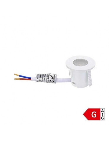 Mini Spot Led 1w downlight circular empotrar blanco - 7