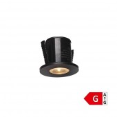 Mini Spot Led Downlight 1w circular empotrar Negro - 1