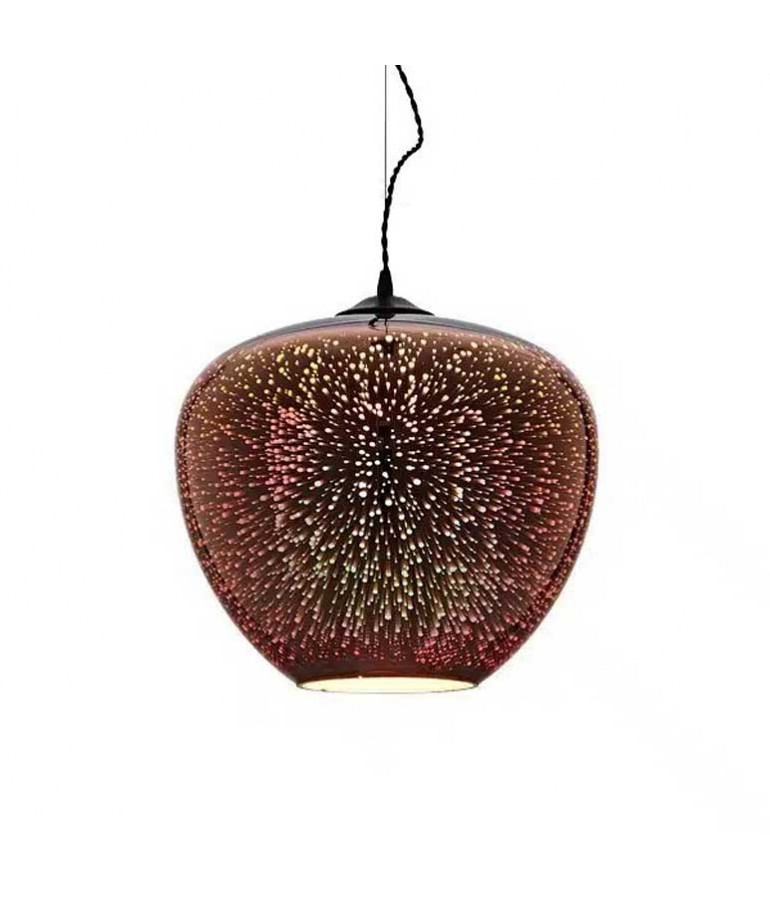 Lámpara Colgante Decorativa 3D-Cristal Cobre FIRE - 1
