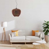 Lámpara Colgante Decorativa 3D-Cristal Cobre FIRE - 2