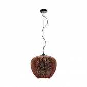 Lámpara Colgante Decorativa 3D-Cristal Cobre FIRE - 3