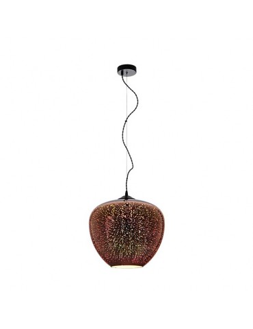 Lámpara Colgante Decorativa 3D-Cristal Cobre FIRE - 3