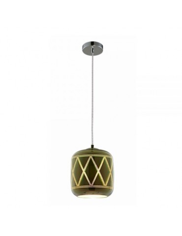 Lámpara Colgante Decorativa 3D-Cristal BAREL cromo - 3