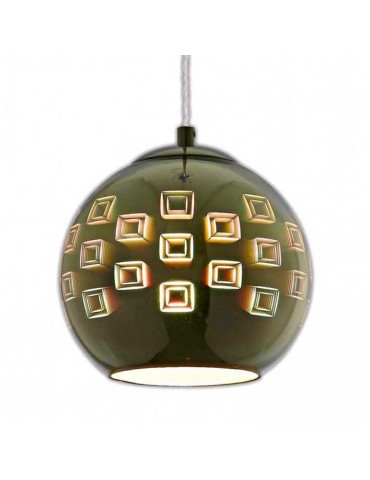 Lámpara Colgante Decorativa 3D-CRISTAL CROMO CIR - 7