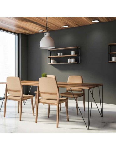 LED Circular IP44 Negro 12W Premium - 6