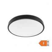Aplique LED Circular IP44 Negro 12W Premium - 1