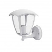 Farol pared boca arriba E27 IP44 Aluminio blanco