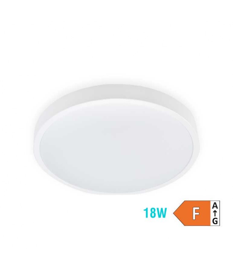 Aplique Led Circular Blanco 18W IP44 Premium - 1