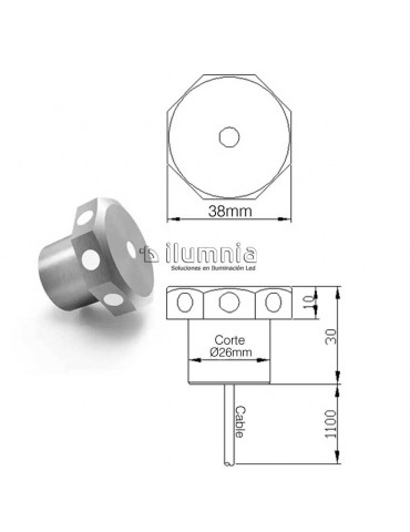 Mini Led IP68 Pared suelo 6000K 24V IK10 - 3