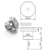 Mini Led IP68 Pared suelo 3000K 24V IK10 - 3