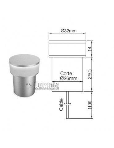 Mini Led Pared 1W RGB 24V IK10 - 4