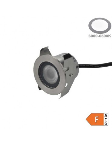 Mini Led Empotrar Inox IP68 1,3W 6000K 24V IK10 - 2