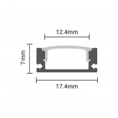 Perfil Aluminio Slim superficie completo accesorios - 2