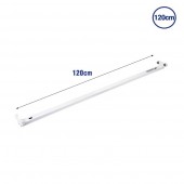 Regleta Aluminio 120cm 2 tubos Led 2xT8 - 1