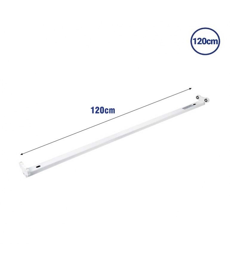 Regleta Aluminio 120cm 2 tubos Led 2xT8 - 1