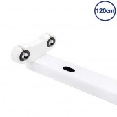 Regleta Aluminio 120cm 2 tubos Led 2xT8 - 2