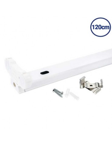Regleta Aluminio 120cm 2 tubos Led 2xT8 - 3
