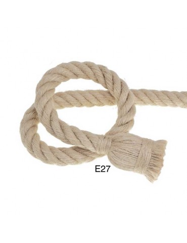 Portalámparas cuerda colgante E27