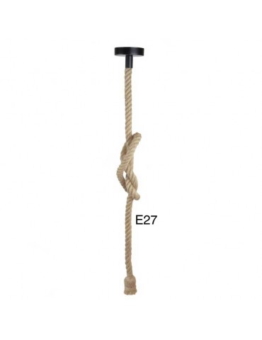 Portalámparas colgante cuerda Vintage E27 1,5M - 4
