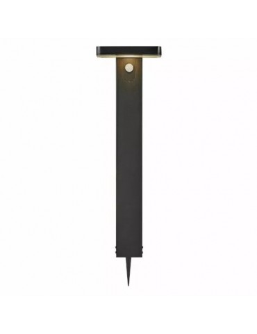 Baliza Solar LED Cuadrada 60cm 9W Antracita Sensor PIR - 6