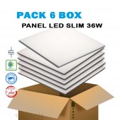 Pack ahorro 6 Panel LED slim 36W 600x600mm - 1