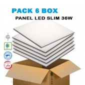 Pack ahorro 6 Panel LED slim 36W 600x600mm - 1