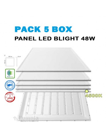 Pack 5 Panel Led Back light 48W 60x60cm - 14