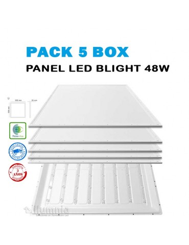 Pack 5 Panel Led Back light 48W 60x60cm - 1