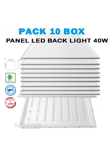 Pack 10 Panel Led Back light 40W 60x60cm - 1