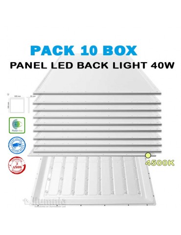Pack 10 Panel Led Back light 40W 60x60cm - 14