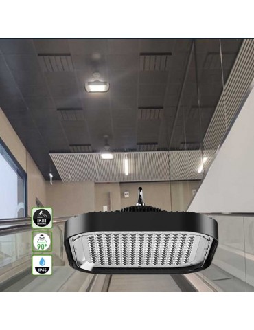 Campana Industrial LED Square 200W IP65 Aluminio - 2