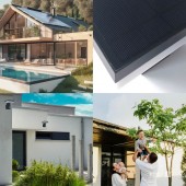 Aplique Solar LED Pared CUADRADO Sensor movimiento PIR - 4