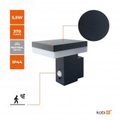 Aplique Solar LED Pared CUADRADO Sensor movimiento PIR - 3