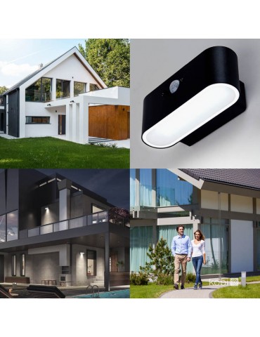 Aplique Solar LED Pared Sensor movimiento PIR - 5
