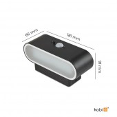 Aplique Solar LED Pared Sensor movimiento PIR - 8