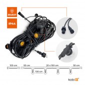 Guirnalda Multicolor 20 metros 20 LED E27 - 2