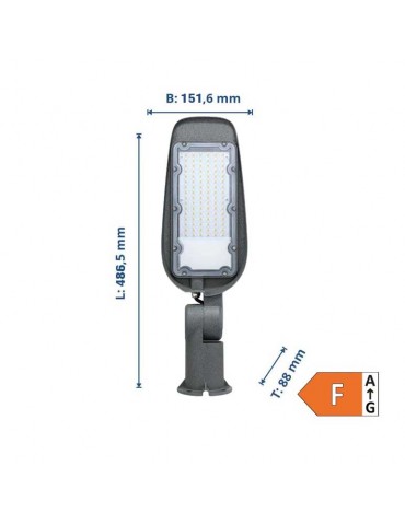 Farola Vial LED Brazo articulado 50W IP65 - 4