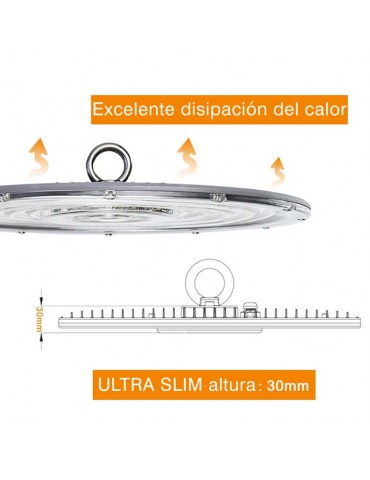 CAMPANA INDUSTRIAL LED UFO SLIM 100W IP65 6000/4500K - 5