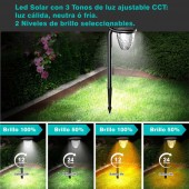 Baliza Solar LED suelo CCT 50cm Sensor mov PIR - 2