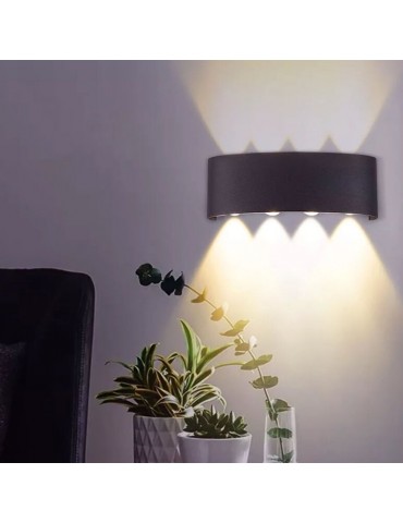 Aplique pared Led 8w efecto original Doble cara - 11