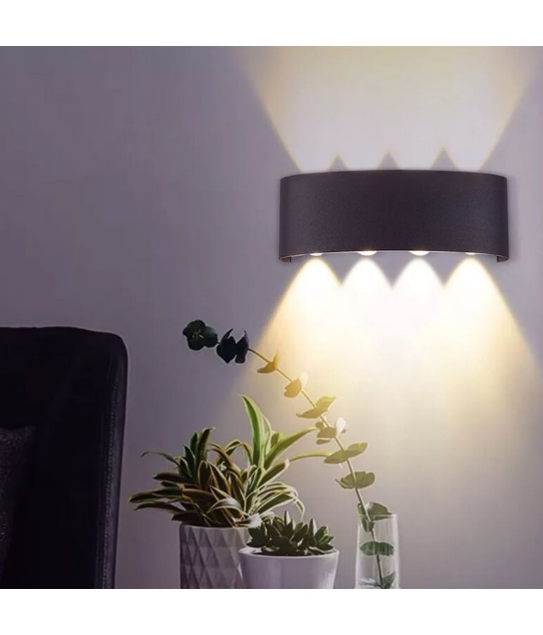 Aplique pared Led 8w efecto original Doble cara - 11