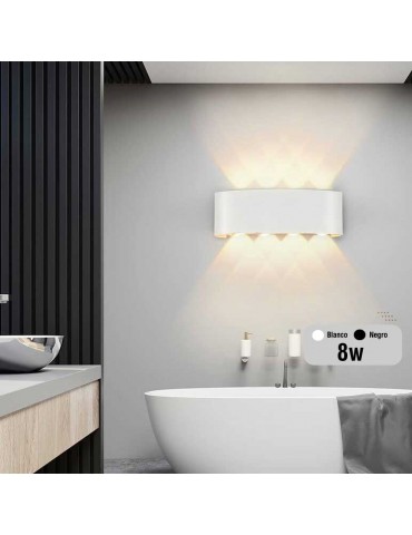 Aplique pared Led 8w efecto original Doble cara - 5