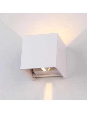 Aplique pared Led 6w Cubo Blanco Doble cara - 6