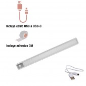 Regleta Led Slim muebles 30cm con sensor PIR - 11