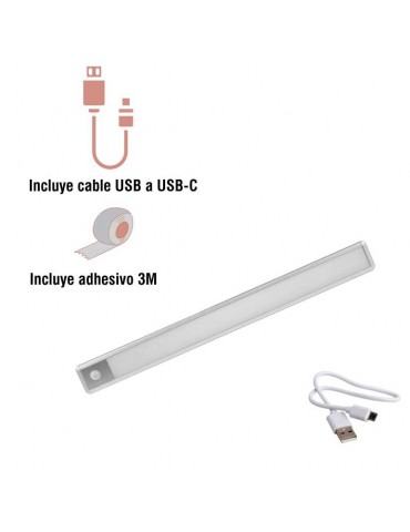 Regleta Led Slim muebles 30cm con sensor PIR - 11