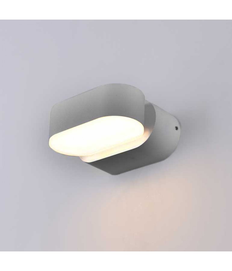 Aplique LED Giratorio Pared 6W Gris - 2